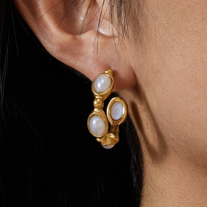Prairie Pearl Hoops