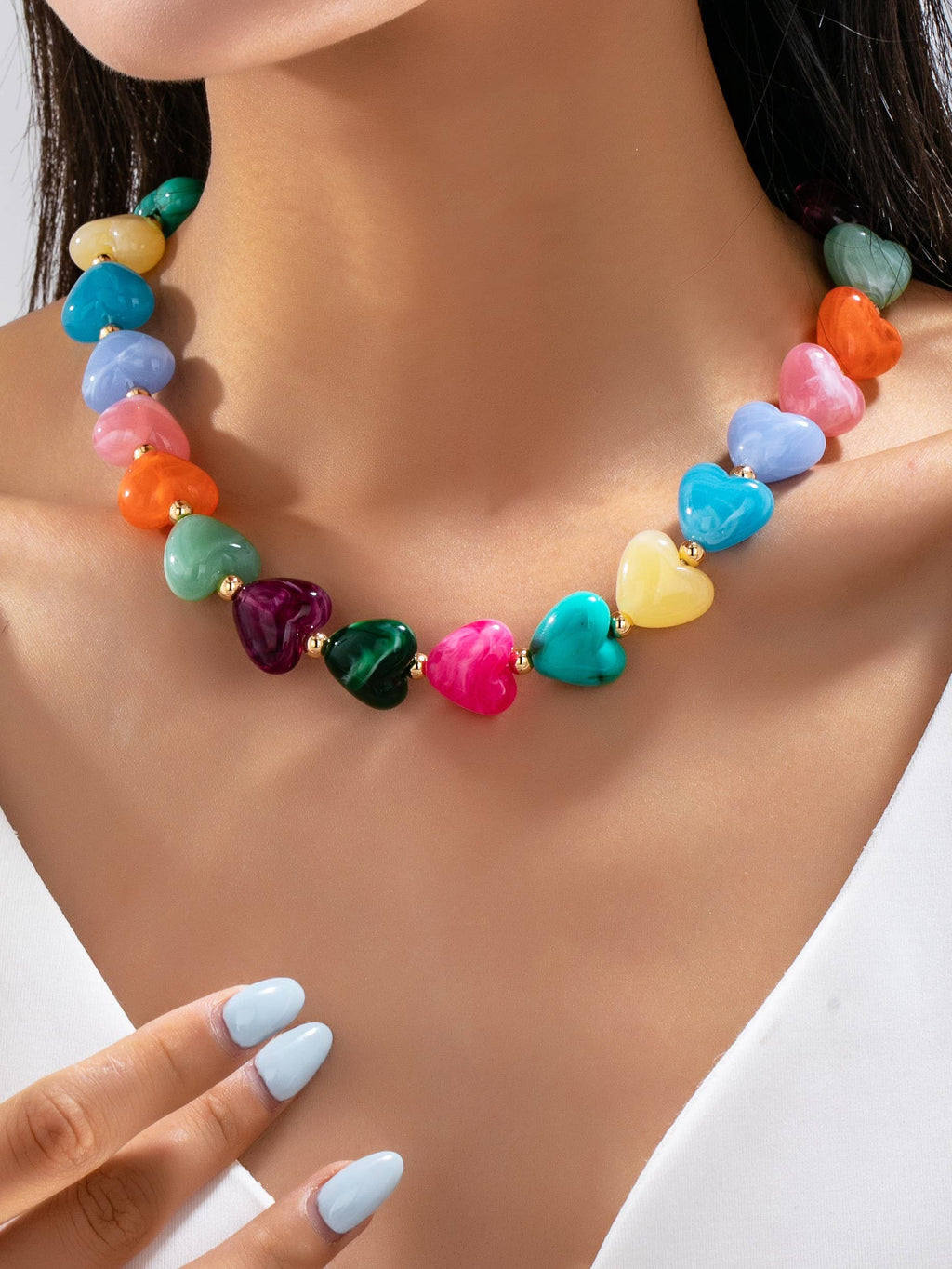 Wild Hearts Beaded Necklace