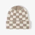 Rodeo Check Beanie: TAN