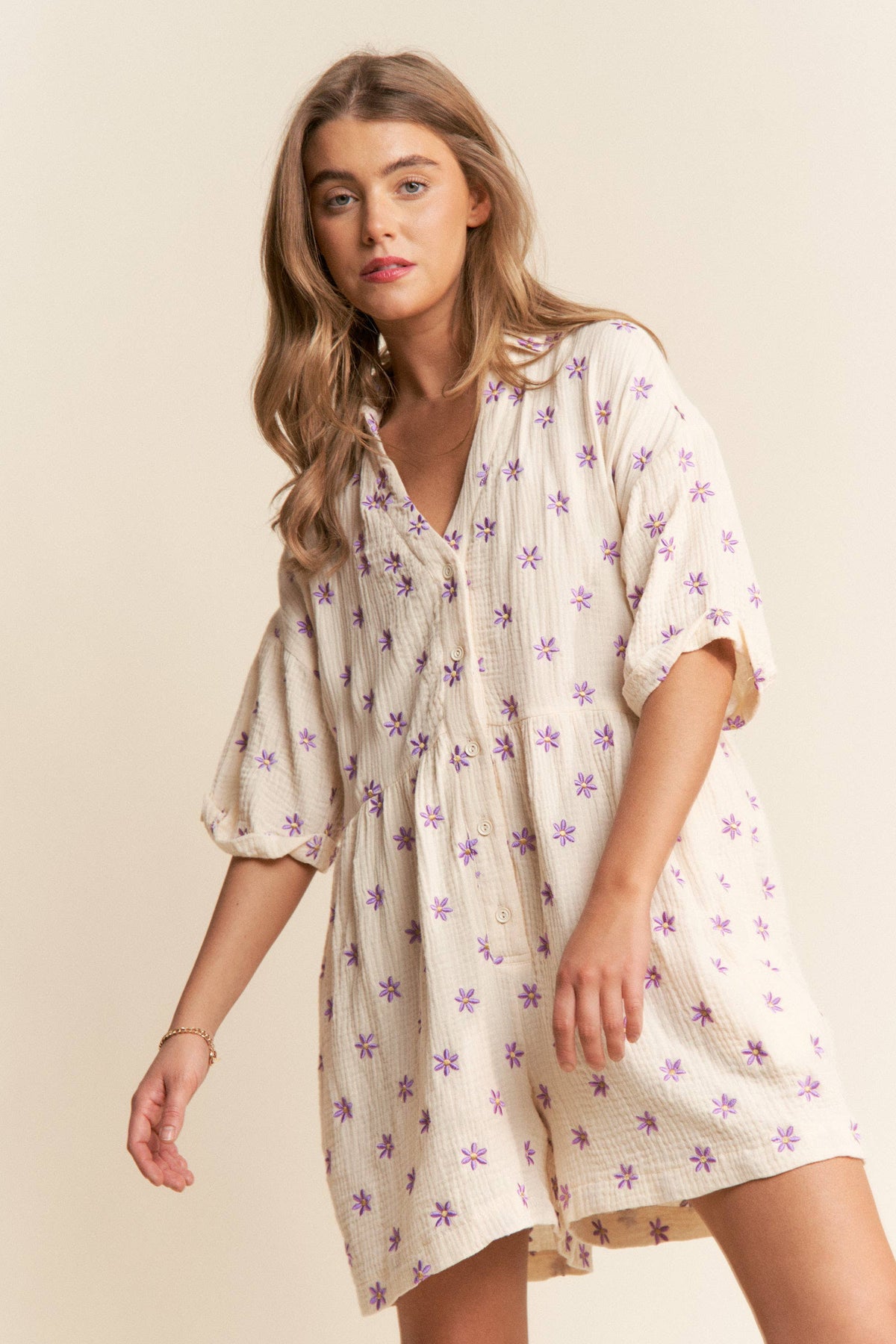 WILD INDIGO ROMPER