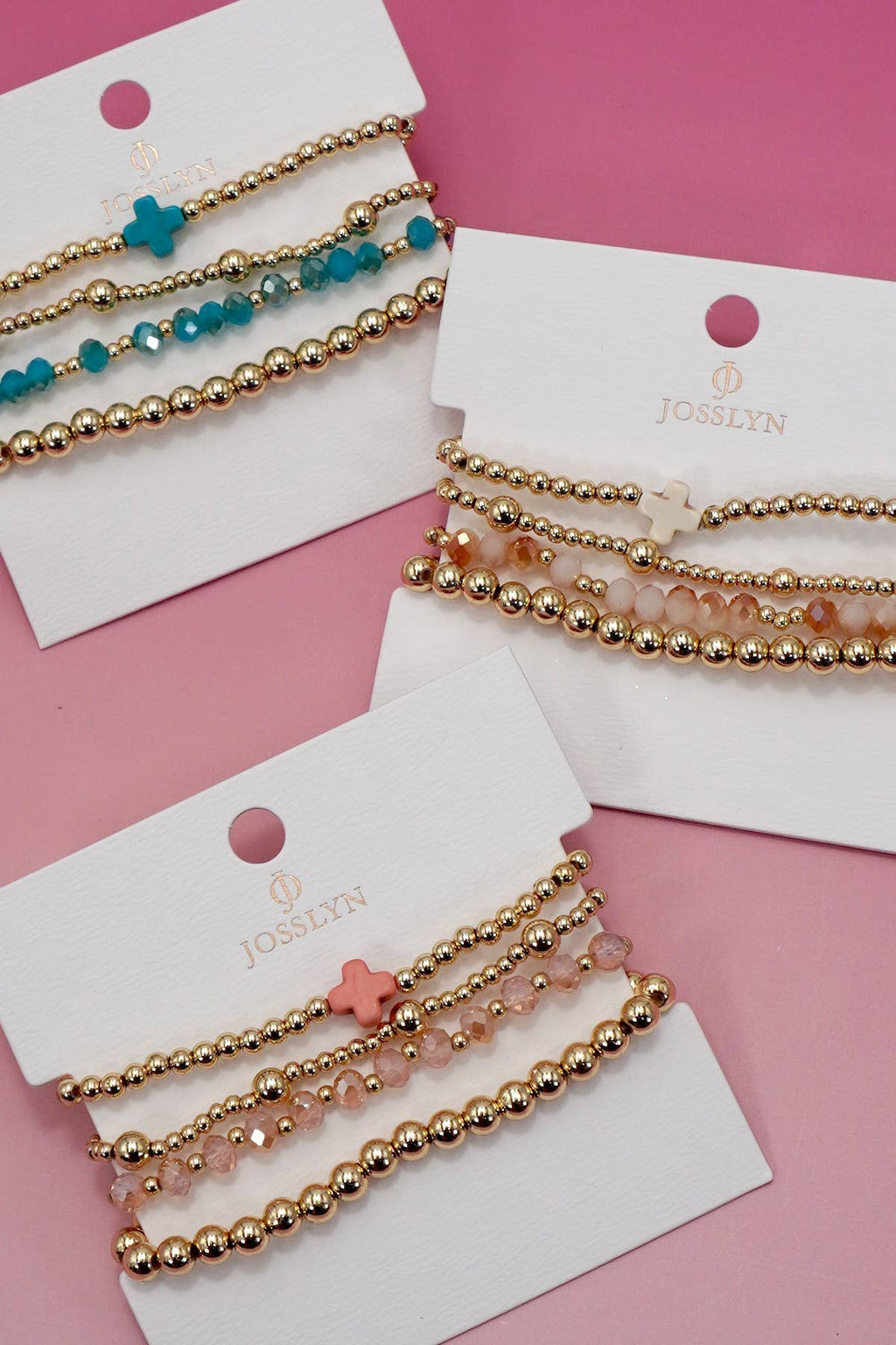 PRAISE THE LORD BRACELET STACK ( TURQUOISE)