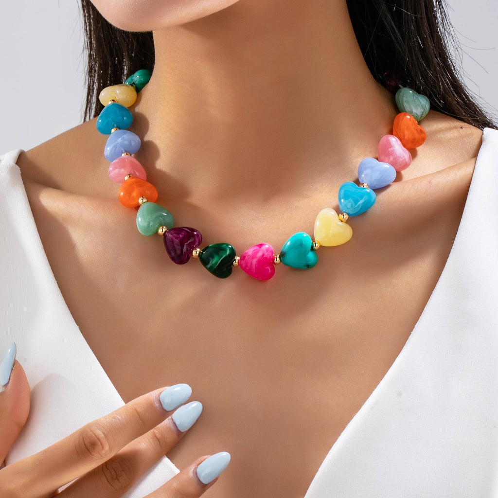 Wild Hearts Beaded Necklace