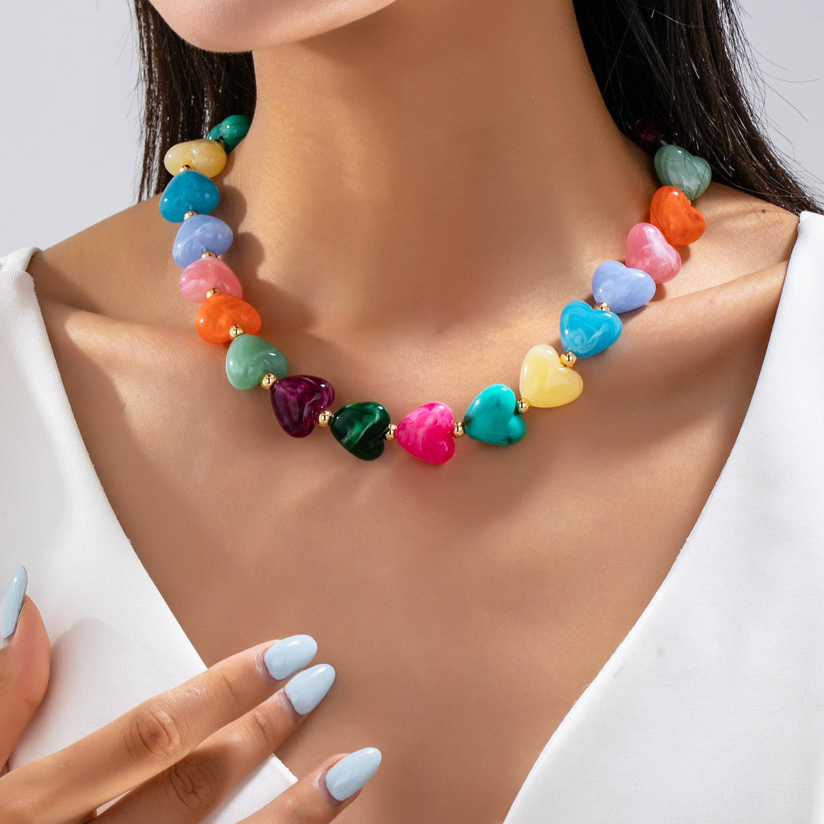 Wild Hearts Beaded Necklace
