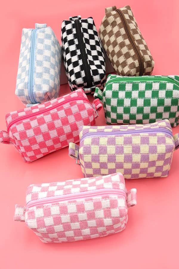 Outlaw Check Cosmetic Bag