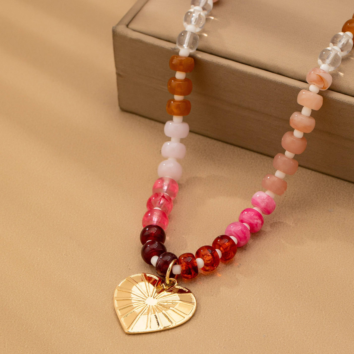 CANYON HEART CHARM NECKLACE
