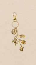 Western Gold Bag Charm / Key Chain