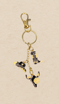 Yellow Daisy Cowgirl Bag Charm / Keychain