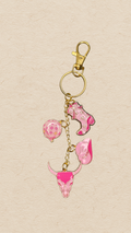 Pink Disco Cowgirl Bagcharm / Key Chain