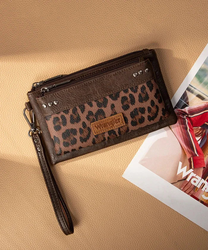 Wrangler Leopard Wristlet