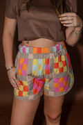 GRANNY QUILT SHORTS / COLORFUL