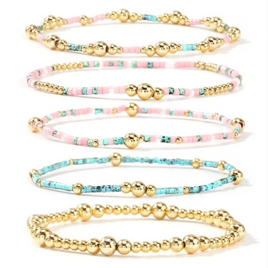 Cotton Candy Cowgirl Braclet Stack