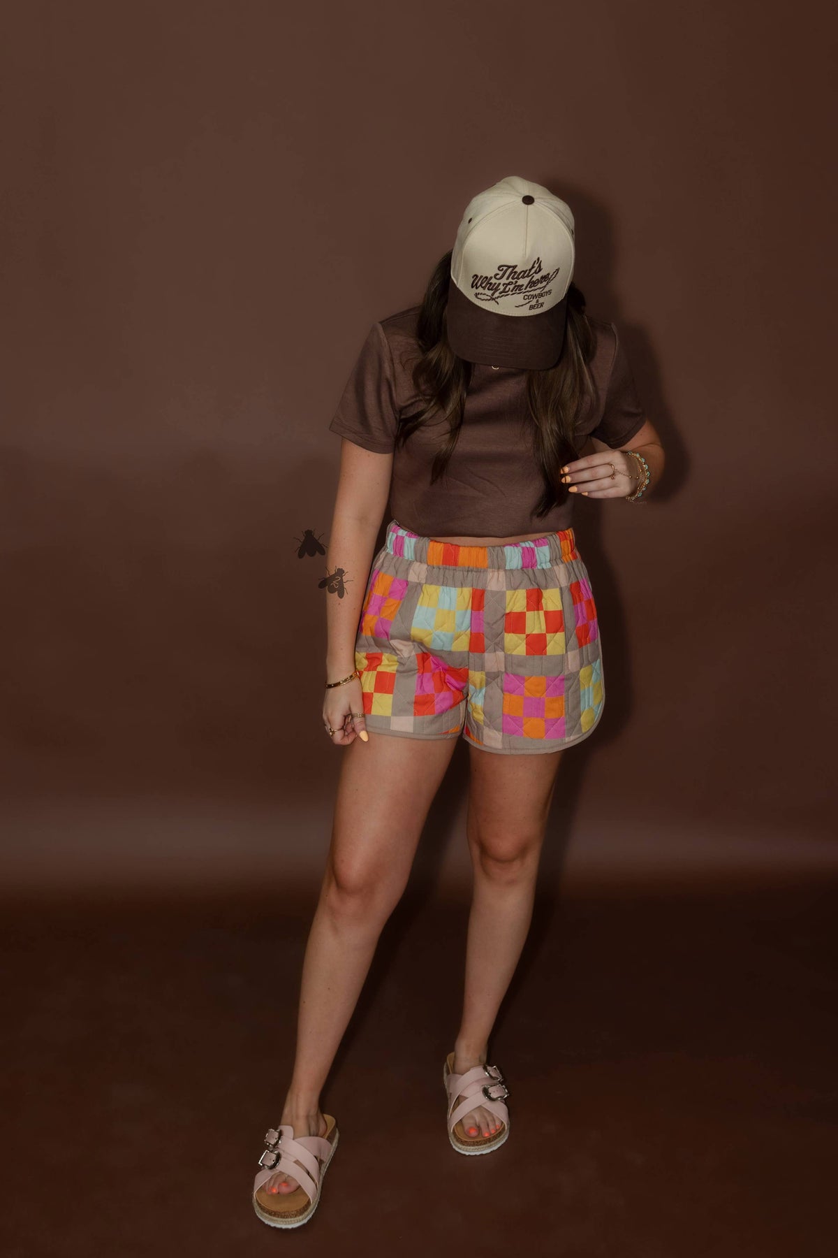 GRANNY QUILT SHORTS / COLORFUL