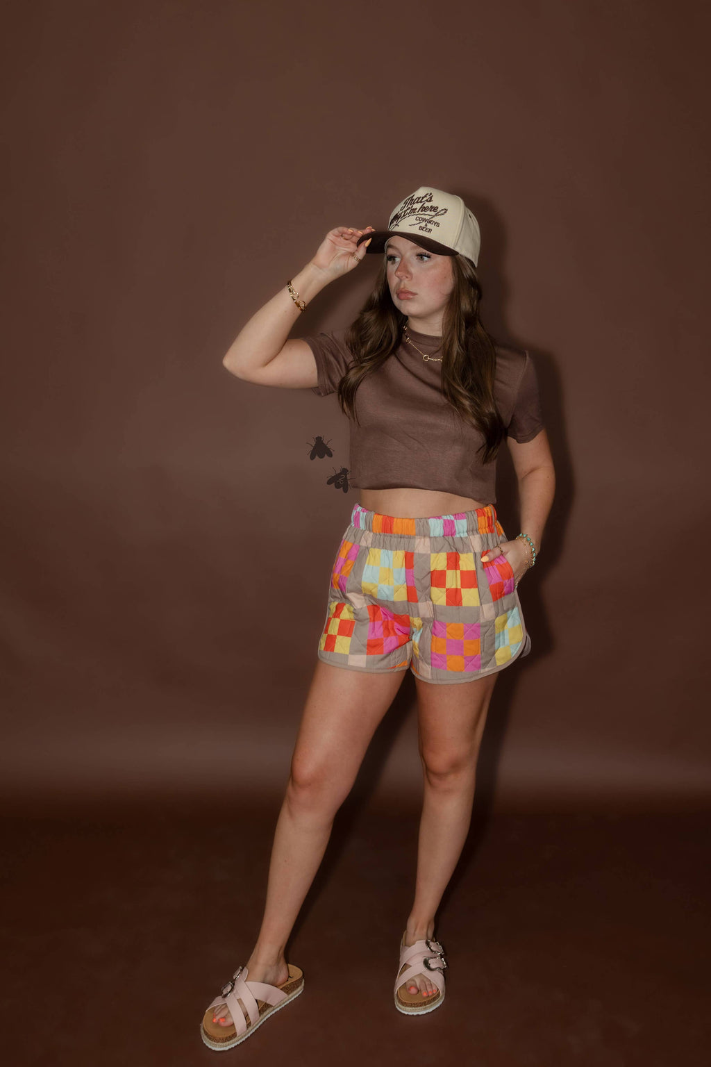 GRANNY QUILT SHORTS / COLORFUL