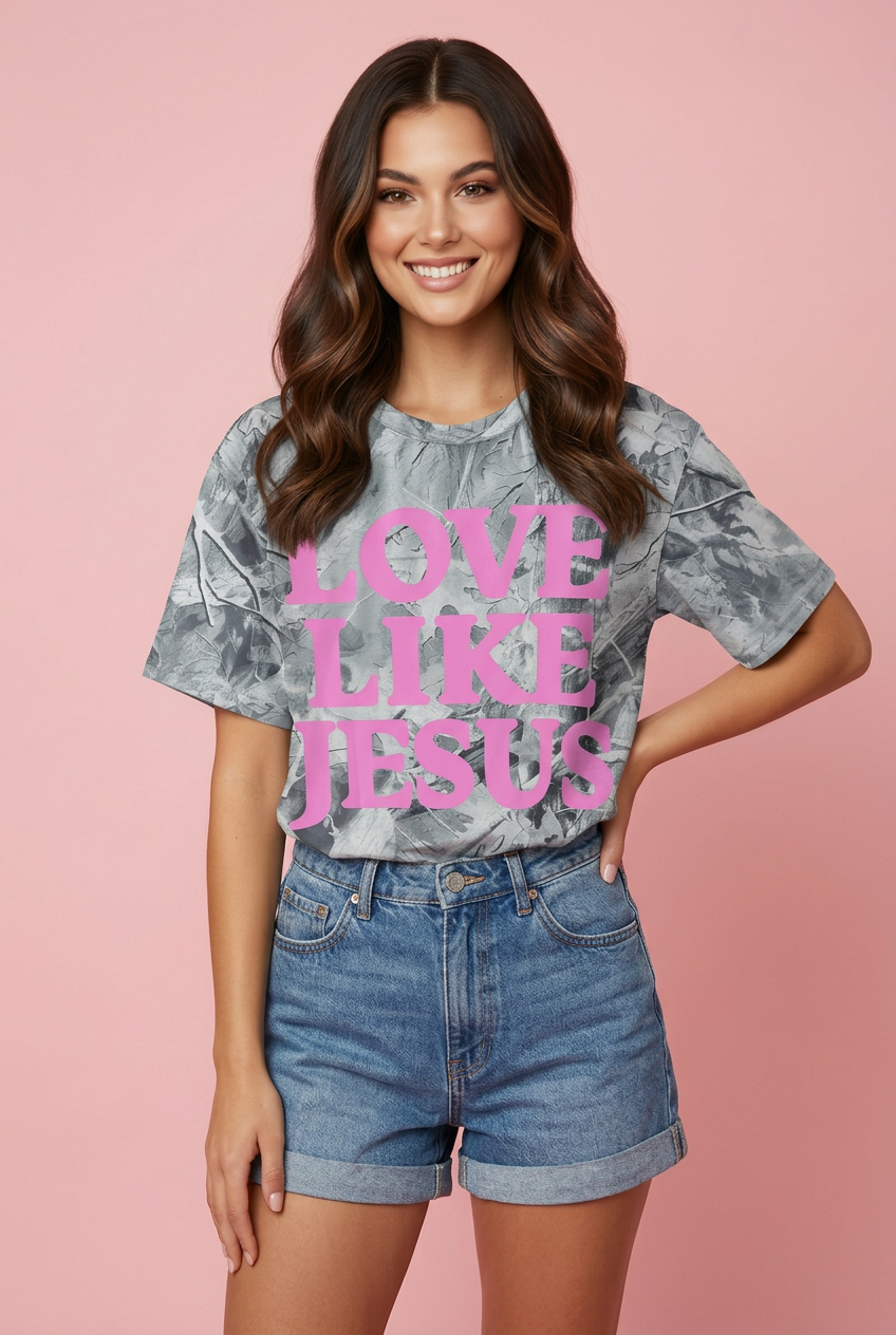 LOVE LIKE JESUS CAMO TEE