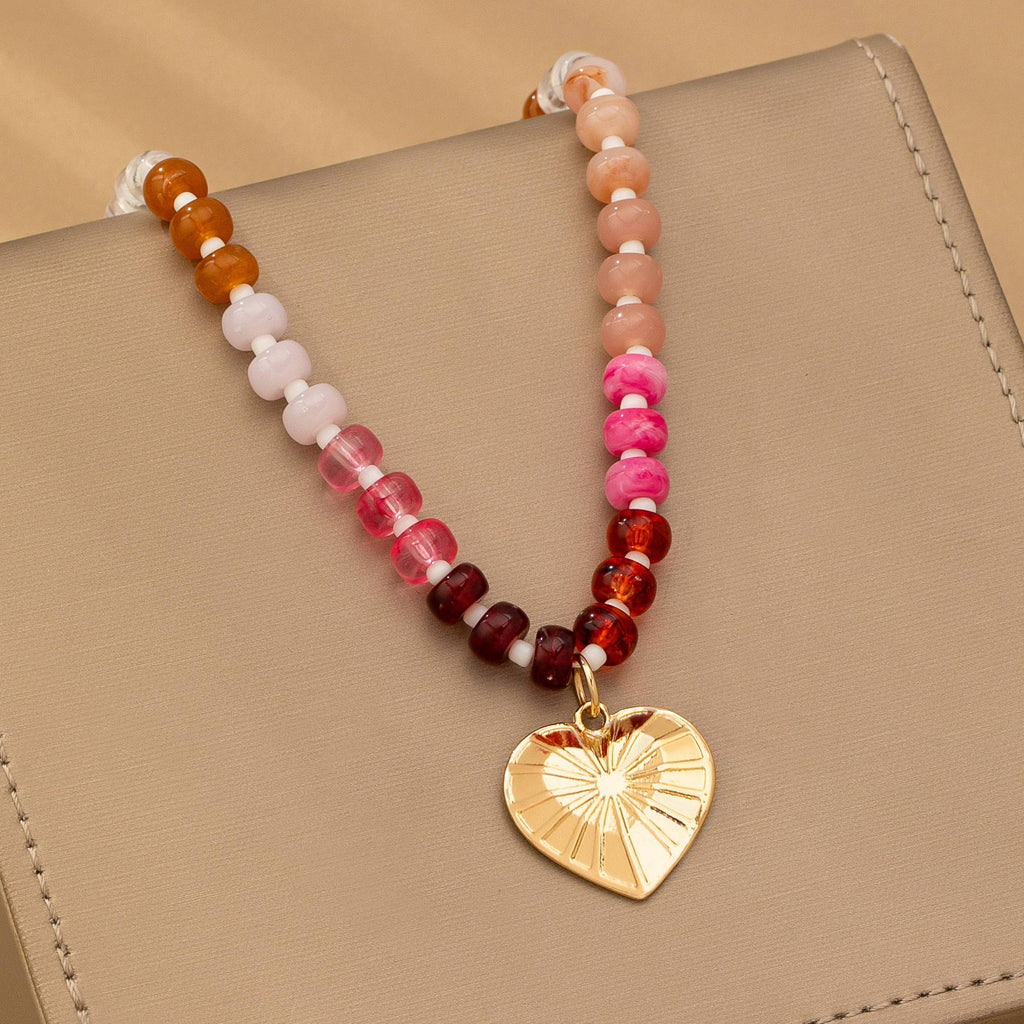 CANYON HEART CHARM NECKLACE