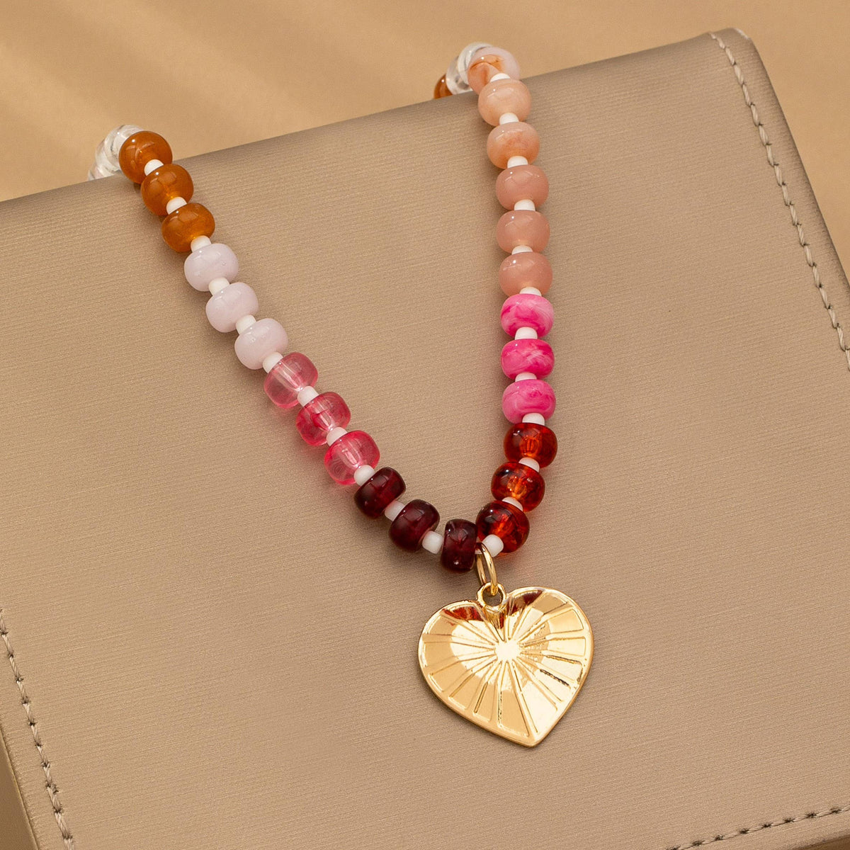 CANYON HEART CHARM NECKLACE