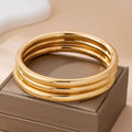 Golden Desert 3pc Bangle Stack
