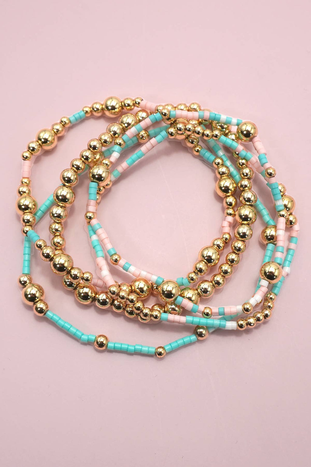 Cotton Candy Cowgirl Braclet Stack