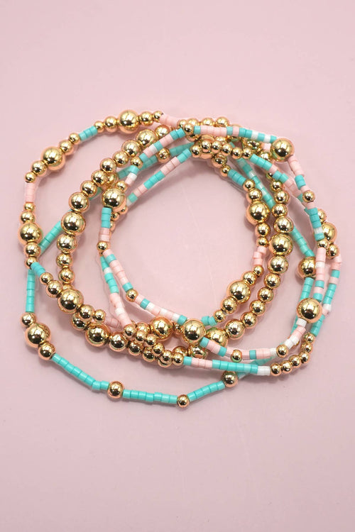 Cotton Candy Cowgirl Braclet Stack